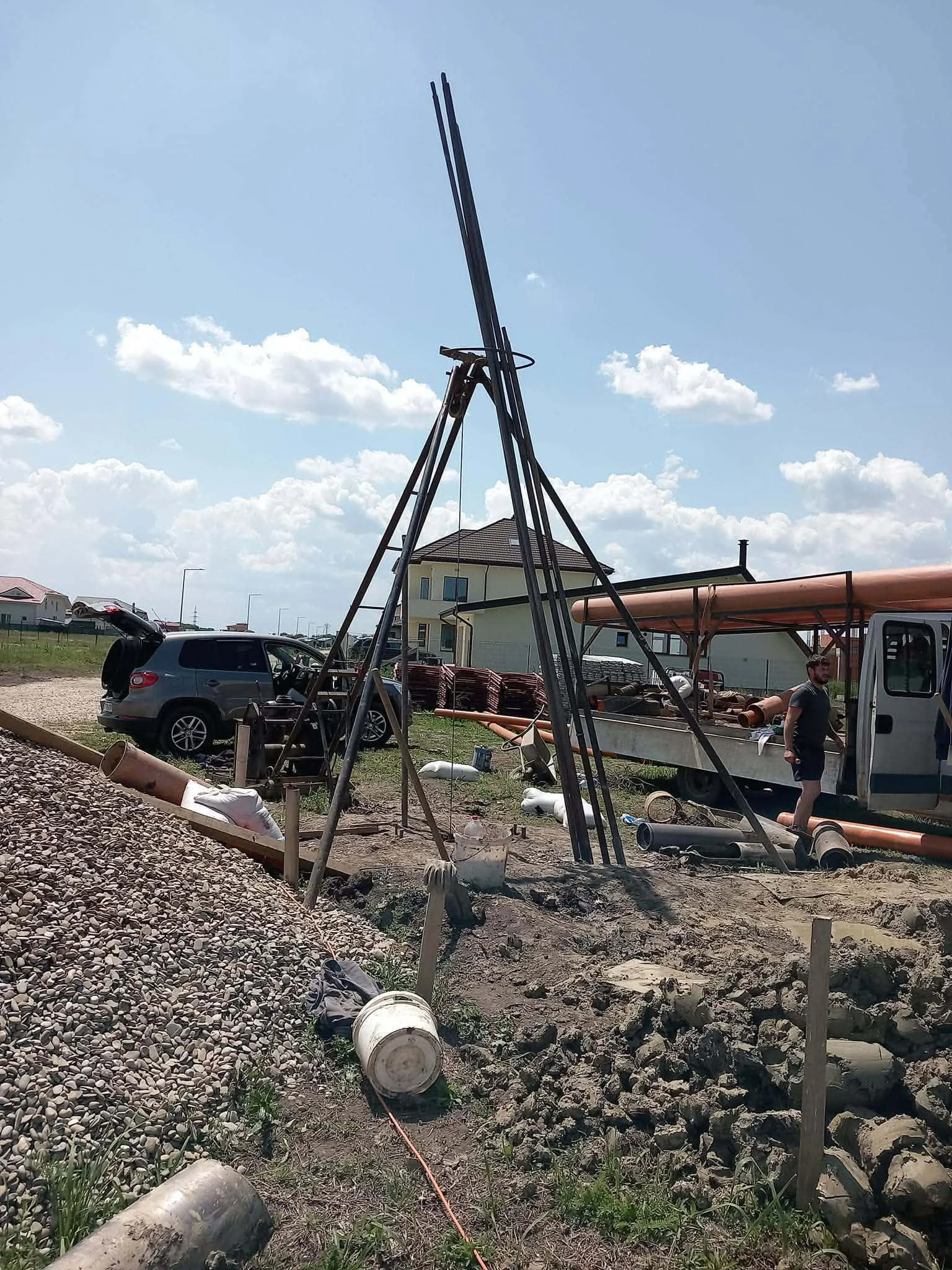 Instalatie de foraj mecanizat put apa